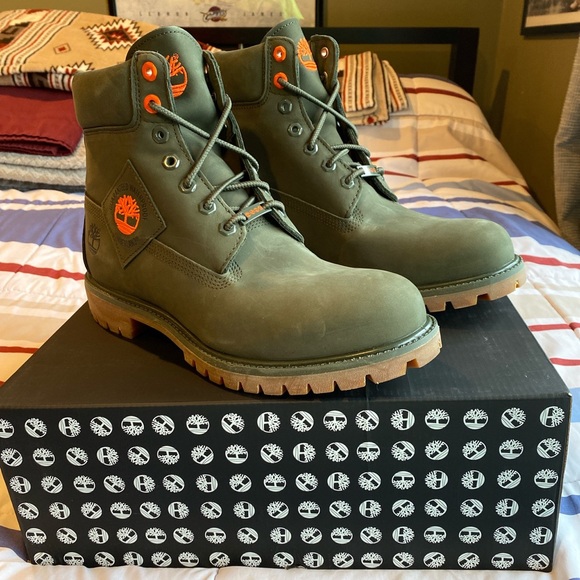 olive timberland boots